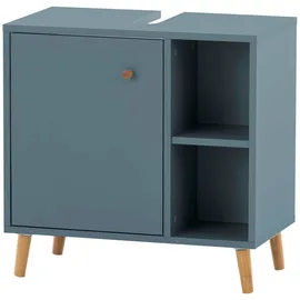 Schildmeyer Waschbeckenunterschrank Bjarne 60,2 x 59,3 x 33 cm Blau