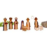 Rudolphs Schatzkiste Miniaturfiguren Christi Geburt farbig HxBxT 6x2,5x1,5cm NEU Holzfiguren Holzschmuck Holz Seiffen Weihnachtsland Weihnachtsdekoration Erzgebirge Dekoration Weihnachten