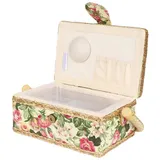 Haushaltskorb Stoff Handwerk handgefertigte Nähkorb Faden Nadel Aufbewahrungsbox Organizer Stoff Art . Nr . (Gartenrose)