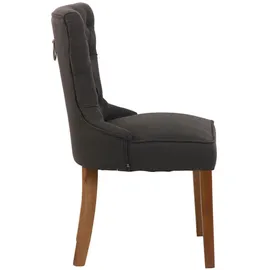 TPFLiving Esszimmerstuhl, Dunkelgrau, Textil, 51x90x59 cm, Esszimmer, Stühle, Esszimmerstühle, Vierfußstühle