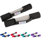 Sport-Thieme Softgrip Hantel Set | Aerobic-, Walking-, Gymnastik- Kurzhantel | 5 Gewichtsklassen: 0,5kg - 3kg | Hand- u. Fuß-Schlaufen, Soft-Grip Gummi, Metallkern | Markenqualität