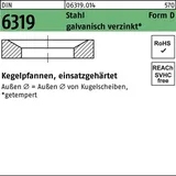 Reyher DIN 6319 Kugelscheibe/Kegelpfanne Stahl Form D 28mm galvanisch verzinkt getempert