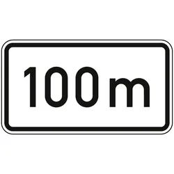 Verkehrszeichen In 100 m