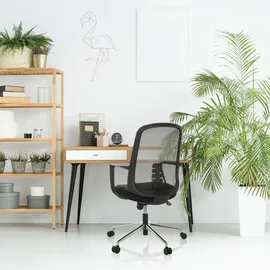 HJH Office Sediolo B Stoff Schwarz