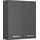 Saphir Hängeschrank SAPHIR "Quickset Wand-Badschrank 60 cm breit mit 2 Türen und 2 Einlegeböden", grau (anthrazit, anthrazit glanz), B:60cm H:70cm T:20cm, Holzwerkstoff, Schränke, Hängeschrank, Badezimmer-Hängeschrank inkl. Türdämpfer, Griffe in Chrom Glanz