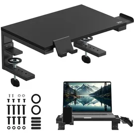 Ergo Office Laptop-/Monitorständer Tragfähigkeit 20kg für Diag. 13‐32′′ schwarz ER-303 B (Tisch, 32", 20 kg), Monitor Halterung, Schwarz