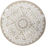 HIT Trading Speiseteller MONY, Ø 26,5 cm - Sandfarben - Porzellan - mit Mandalamotiv