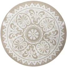 HIT Trading Speiseteller MONY, Ø 26,5 cm - Sandfarben - Porzellan - mit Mandalamotiv