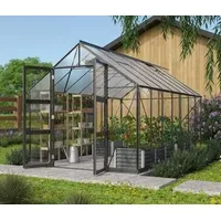 Vitavia Gewächshaus Orbit 11500, ESG/NSG, inkl. Fundament, Schwarz