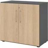 bümö Smart Aktenschrank 2 Ordnerhöhen 0,80 x 0,40 x 1,20 grau