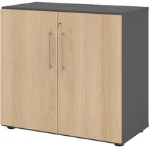 bümö Smart Aktenschrank 2 Ordnerhöhen 0,80 x 0,40 x 1,20 grau