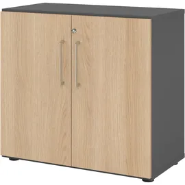 bümö Smart Aktenschrank 2 Ordnerhöhen 0,80 x 0,40 x 1,20 grau