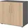 bümö Smart Aktenschrank 2 Ordnerhöhen 0,80 x 0,40 x 1,20 grau