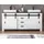 furn.design Doppelwaschtisch 164 x 81 x 43 cm