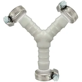 tecuro Schlauchverbinder Y Stück Ø 12 mm Kunststoff weiß