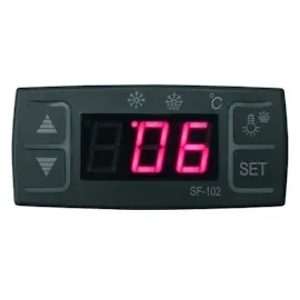 Saro Mini-Umluftkühlvitrine, Modell SC 70, Schwarz