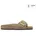 für Damen 1030467 Leder-Sandalen Schmale Passform hellbraun 41 Wohnung Keine Lässig