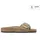Birkenstock für Damen. 1030467 Leder-Sandalen Madrid Big Buckle" (Schmale Passform) hellbraun 41 Wohnung, Keine, Lässig