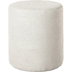 Polsterhocker INOSIGN, beige (creme, natur), B:40cm H:50cm T:40cm, Hocker