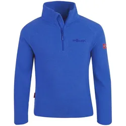 Kinder Fleece Pullover Rondane Mittelblau / Hellblau Gr. 104 - 4 Jahre