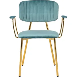Kayoom Polsterstuhl Giselle 225 Samt mint 2er Set