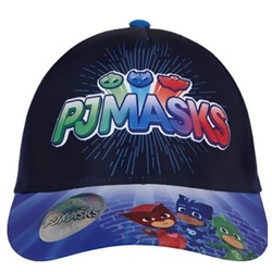 PJ Masks Schirmmütze PJ MASK Kinder Schirmmütze Basecap Jungen + Mädchen Helden im Schlafanzug Gr. 52 + 54 blau 52