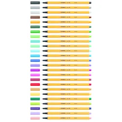STABILO point 88 Mini - Fineliner - verschiedene Farben - wasserbasierte Tinte -