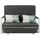 Mendler Schlafsofa HWC-M83, Schlafcouch Couch Sofa, Schlaffunktion Bettkasten Liegefläche, 130x185cm ~ Stoff/Textil dunkelgrau