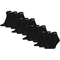 Puma Cushioned Quarter Socken 12er Pack Schwarz 43-46