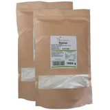 2 x 1 kg Reismehl fein gemahlen glutenfrei vegan Premium Qualität Zipbeutel