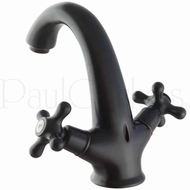 PaulGurkes Nostalgie Armatur Wasserhahn schwarz Mischbatterie Retro