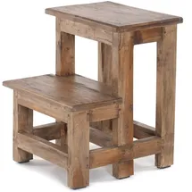 DESIGN DELIGHTS Trittleiter, Natur, Holz, 37x46x37 cm, Wohnzimmer, Hocker, Sitzhocker