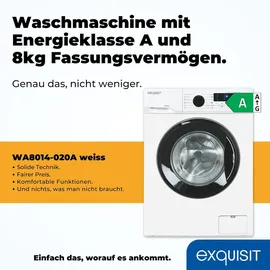 Exquisit WA8014-020A Waschmaschine (8 kg, 1400 U/min)