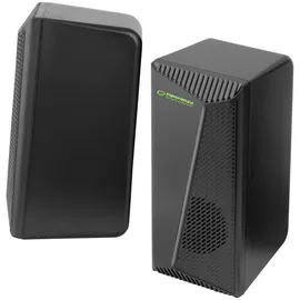 Esperanza EGS106 Lautsprecher 2.0 LED Schwarz 6W - Schwarz