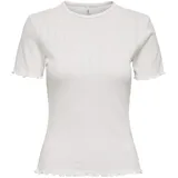 Only ONLTENNA O-NECK S/S TOP JRS NOOS Weiß XS