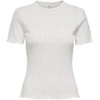 Only ONLTENNA O-NECK S/S TOP JRS NOOS Weiß XS