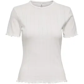 Only ONLTENNA O-NECK S/S TOP JRS NOOS Weiß XS