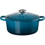 Le Creuset Signature Bräter 24 cm rund deep teal