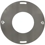 Grillpeter Feuerplatte D 60 cm Grillplatte für Feuertonne Planchaplatte Stahl 6 mm
