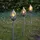 Star Trading LED Solar Fackel Olympus 3er Set silber