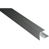 KOVALEX Alu-Abschlussleiste eloxiert für Alu-Unterkonstruktion 45 x 59 x 2500 mm