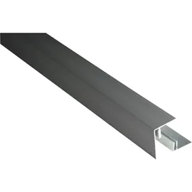 KOVALEX Alu-Abschlussleiste eloxiert für Alu-Unterkonstruktion 45 x 59 x 2500 mm