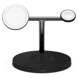 Belkin BOOST CHARGE Pro 3-in-1 Wireless Charger, Qi2 15W, black – Schwarz