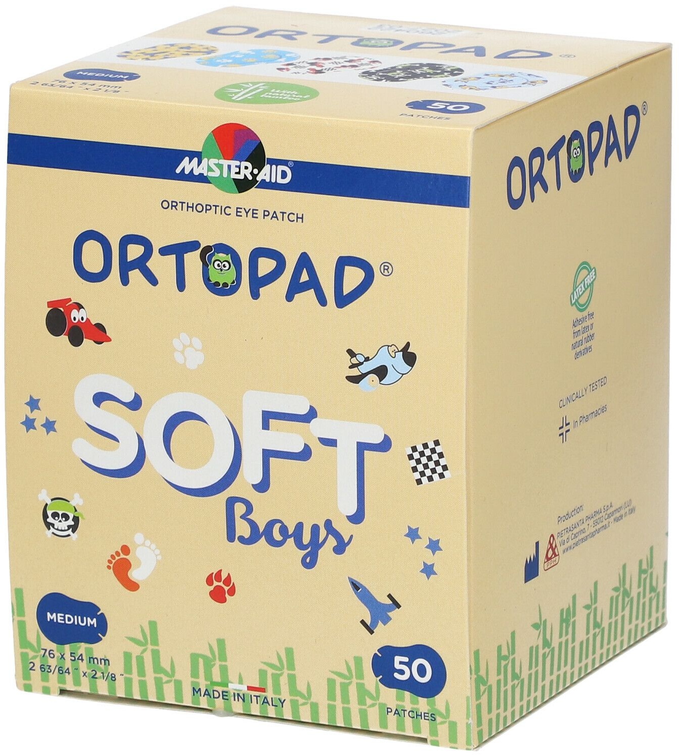 Ortopad® SOFT Boys Medium 76 x 54 mm 50 pc(s) pansement(s)