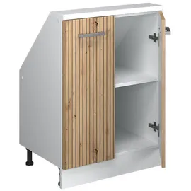 Vicco Rion Dachschrägenschrank 60 x 46 x 81,6 cm Artisan-Eiche/Weiß