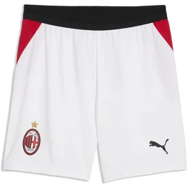 Puma Sporthose "AC Milan 26/27 Shorts Herren", Gr. S, Normalgrößen, weiß for all time rot, Obermaterial: 100% Polyester. Besatz: 12% Elasthan, 88% Polyester. Einsatz: 100% Polyester, regular fit, Hosen Sporthose