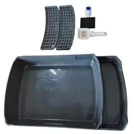 Dehner Premium Katzentoilette Jolie, grau, ca. B42/H41/T69 cm, Dunkelgrau