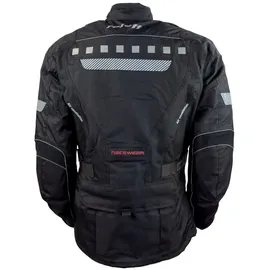 ROLEFF RACEWEAR RO773 lange Textil Motorradjacke »RO 773 S« Mit Sicherheitsstreifen schwarz,