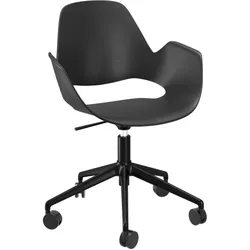 Bürostuhl FALK Aluminium schwarz ohne Polster