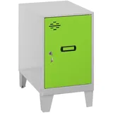 simonlocker montadas SimonRack Spind, Metall, Grau/grün